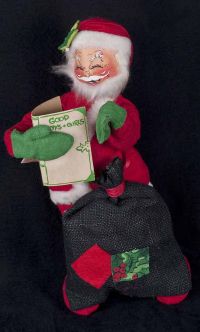 Annalee Mobilitee Santa Claus Poseable 17" Christmas Figure